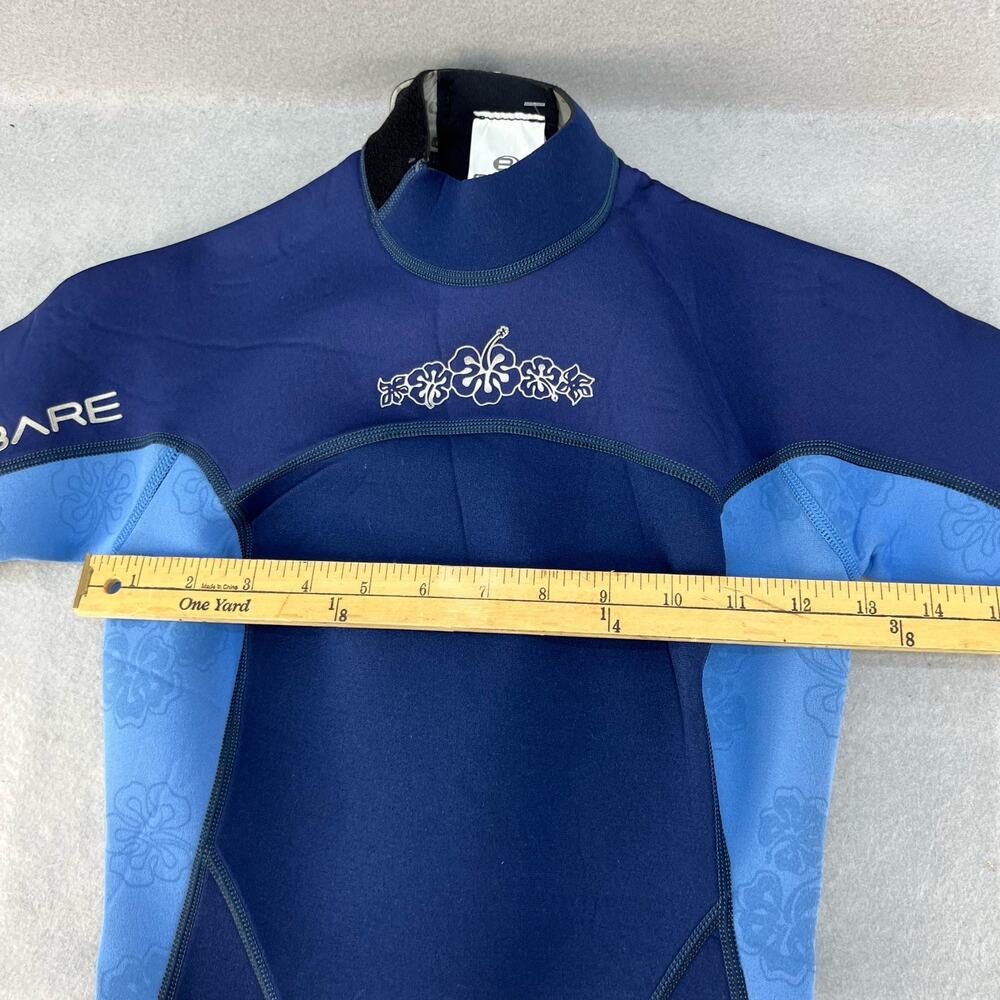 Women’s Shorty Wetsuit - Navy/Light Blue - Picture 14 of 16
